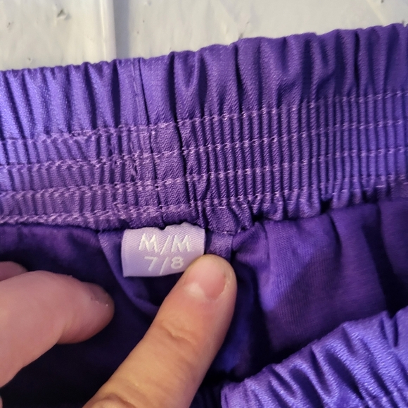 Purple Kids Lined Splash Pants, Size Medium (7/8) - Picture 2 of 4